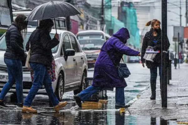 Lluvia en Santiago