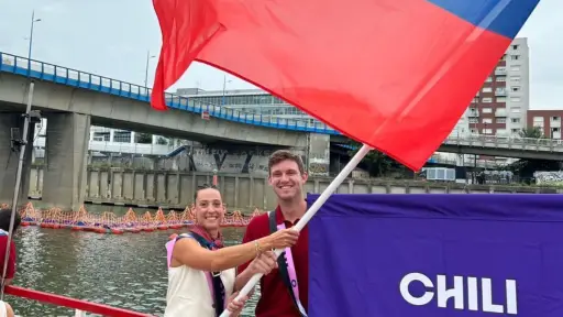 Antonia Abraham y Nicolás Jarry fueron los abanderados de Chile, Instagram