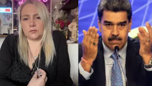 Latife Soto y Nicolás Maduro