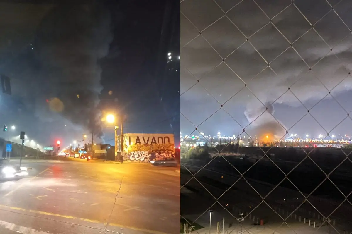 La llamas generaron pánico en el sector, Captura
