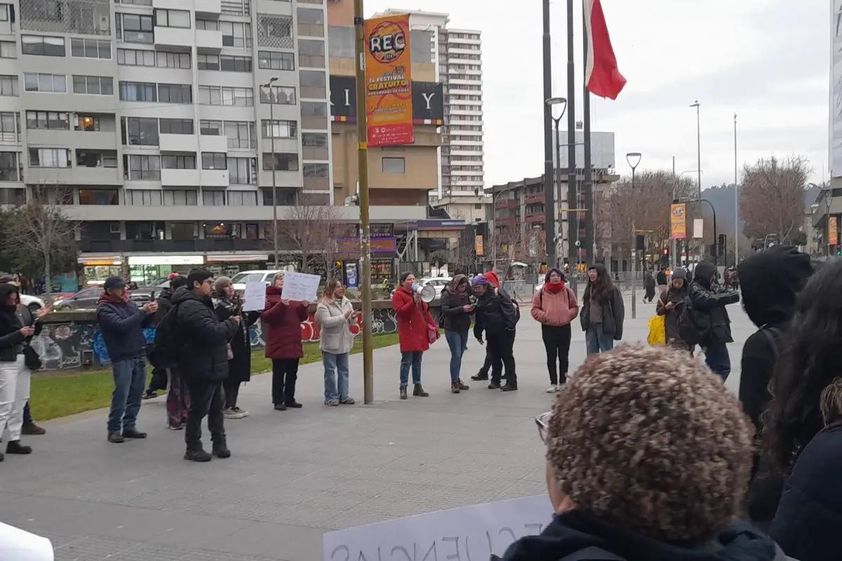 Concepción fue escenario de una nueva marcha, Twitter