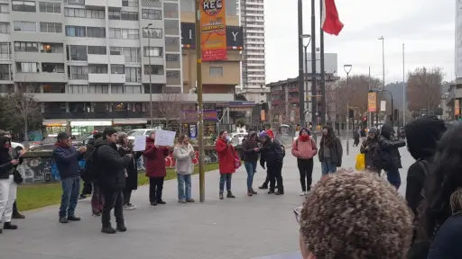 Concepción fue escenario de una nueva marcha, Twitter