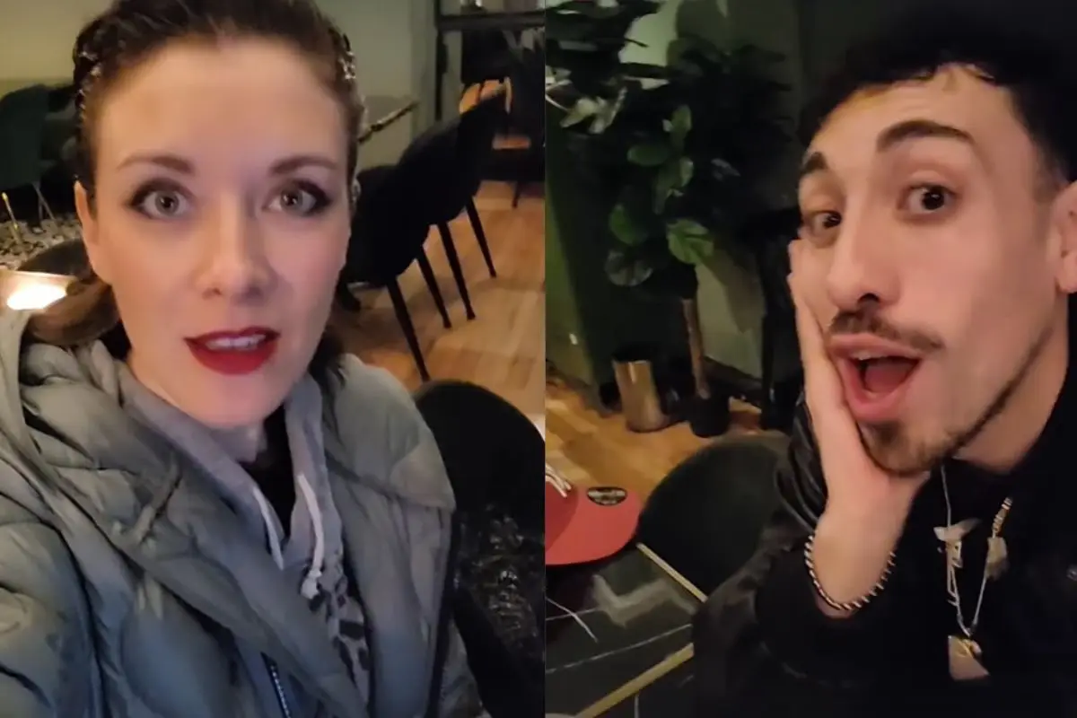 Carla Jara y Diego Urrutia en la previa del programa, Captura