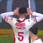 Williams Alarcón celebró su golazo a lo Topo Gigio, Captura de pantalla