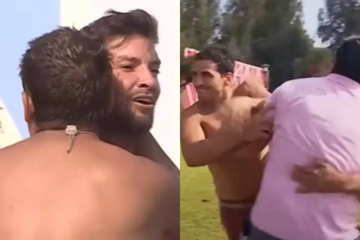 Pelea entre Pangal Andrade y Luis Mateucci , Captura de redes sociales