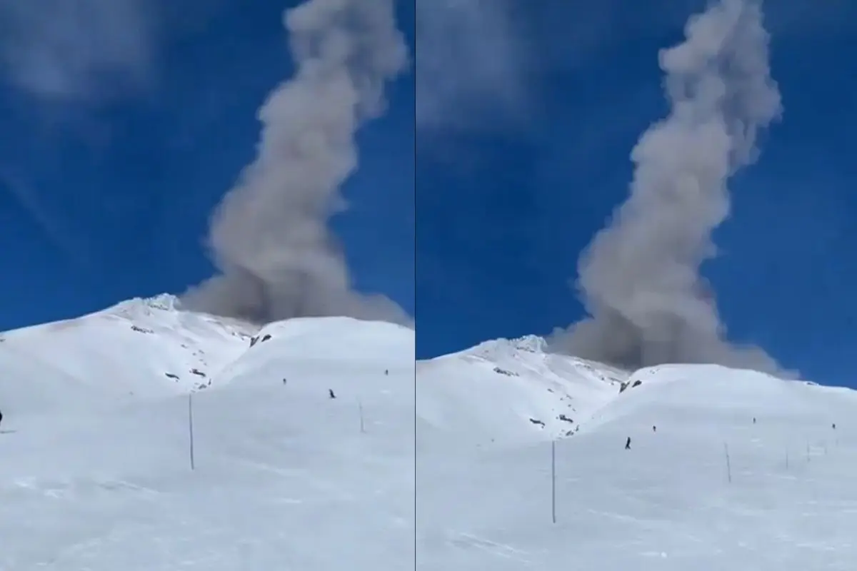 Actividad en el Volcán Villarrica, Captura de pantalla