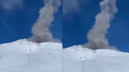 Actividad en el Volcán Villarrica, Captura de pantalla