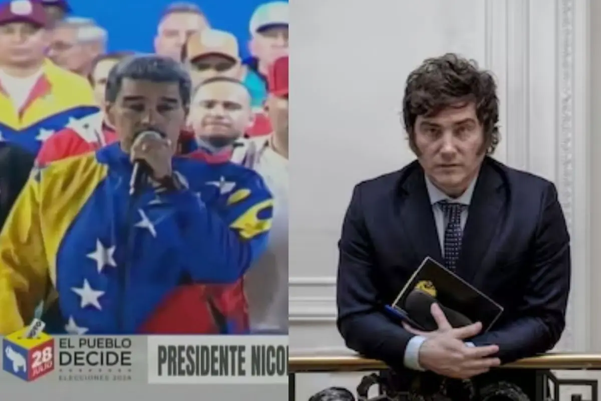 Maduro y Milei, Captura de pantalla