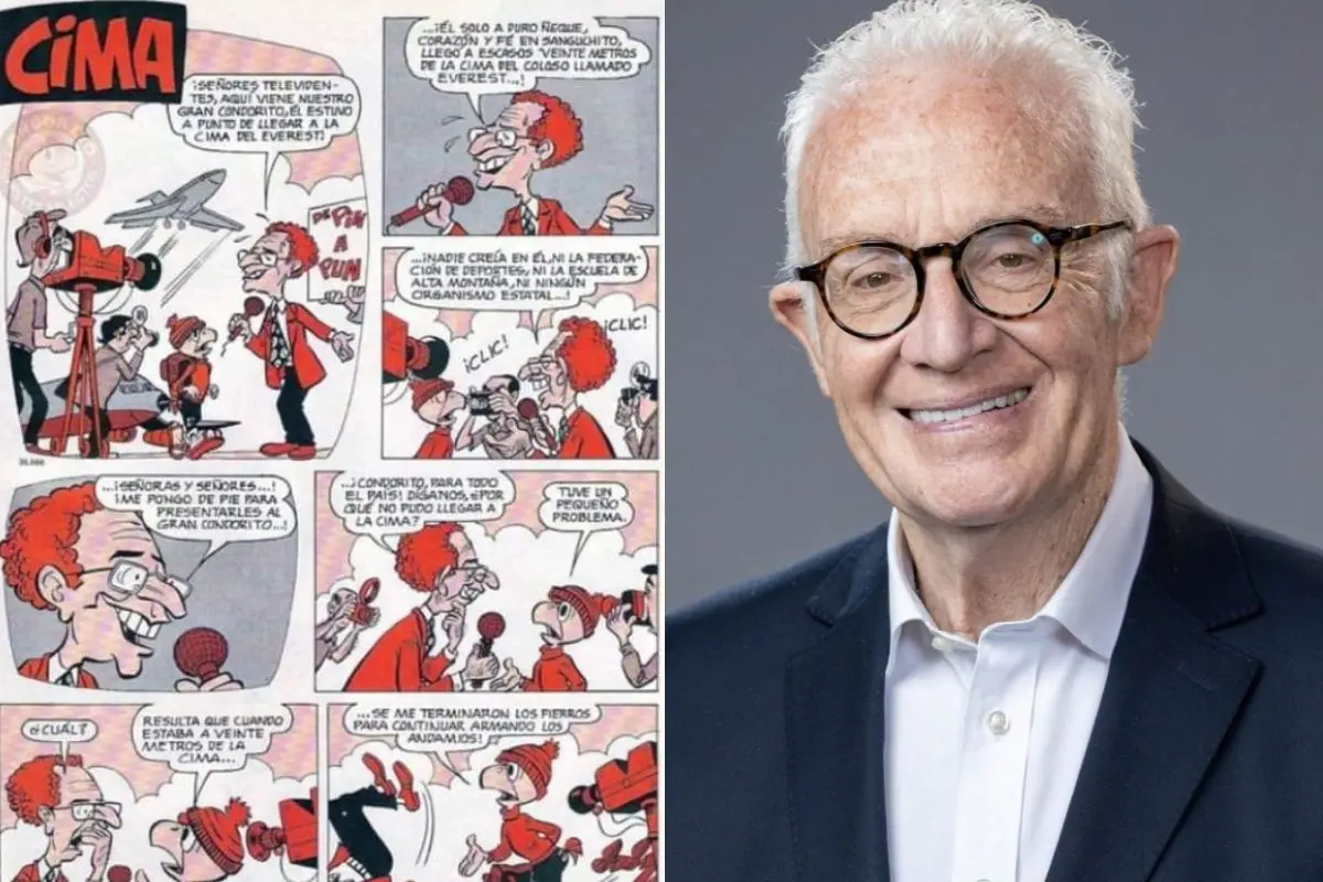 Pedro Carcuro apareció retratado en Condorito, Instagram