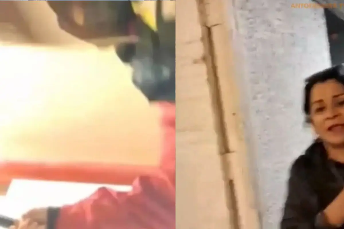 La mujer pidió socorro en medio de la golpiza, Captura