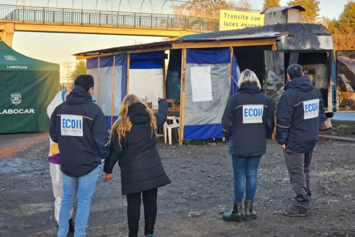 Hallazgo de cuerpo calcinado al interior de food truck, Redes sociales | X