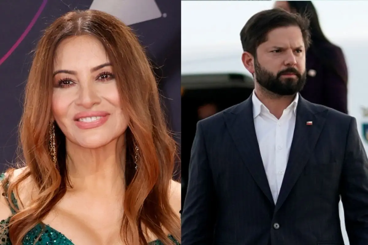 Myriam Hernández y presidente Boric, Archivo