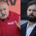 Diosdado Cabello y Gabriel Boric