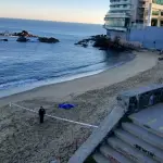 Hallazgo de cuerpo sin vida en Caleta Abarca, Viña del Mar , Redes sociales 