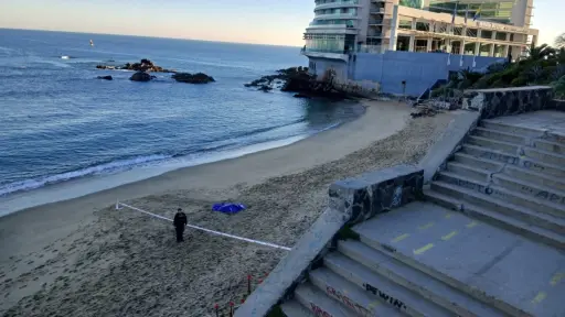 Hallazgo de cuerpo sin vida en Caleta Abarca, Viña del Mar , Redes sociales 