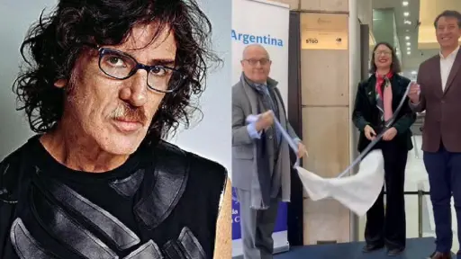 Charly García tiene su propia esquina en Santiago, Captura