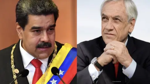 Nicolás Maduro y Sebastián Piñera