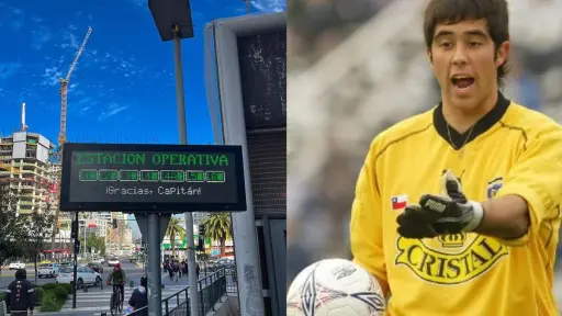 Hasta el Metro homenajeó a Claudio Bravo, Instagram