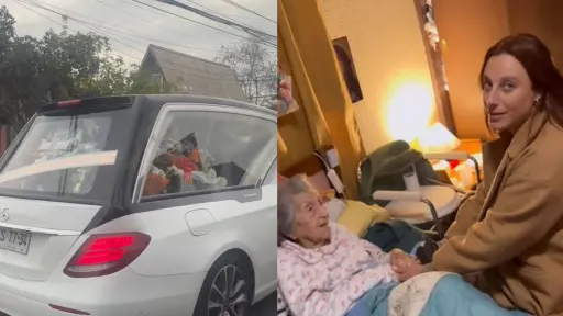 Trinidad Cerda llora la muerte de su abuela, Captura