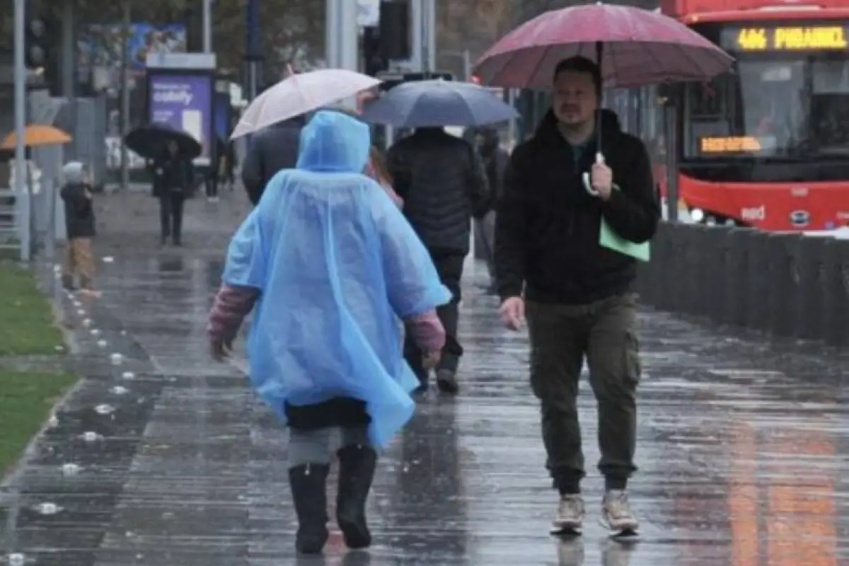 Lluvia en Santiago