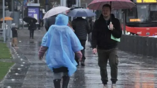 Lluvia en Santiago