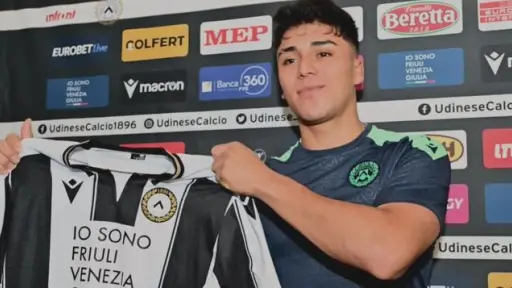 Damián Pizarro tuvo su debut por el Udinese, Udinese | Redes sociales