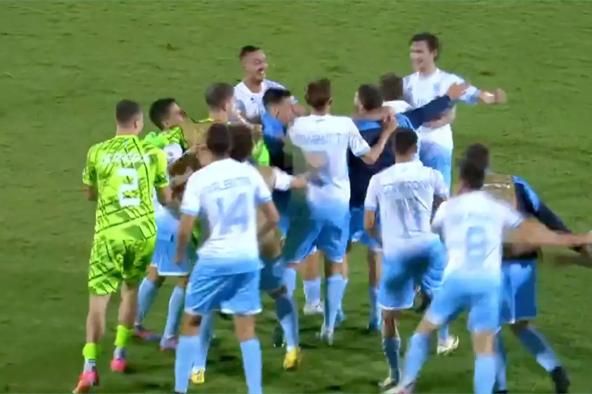 San Marino festejó la anhelada victoria, Captura de pantalla