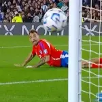 Matías Catalán y el palo que le negó el gol, Captura de pantalla