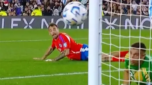 Matías Catalán y el palo que le negó el gol, Captura de pantalla