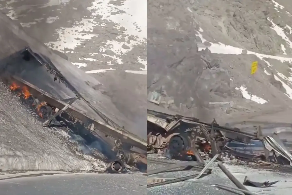 El accidente en Cuesta Caracoles, Captura de pantalla