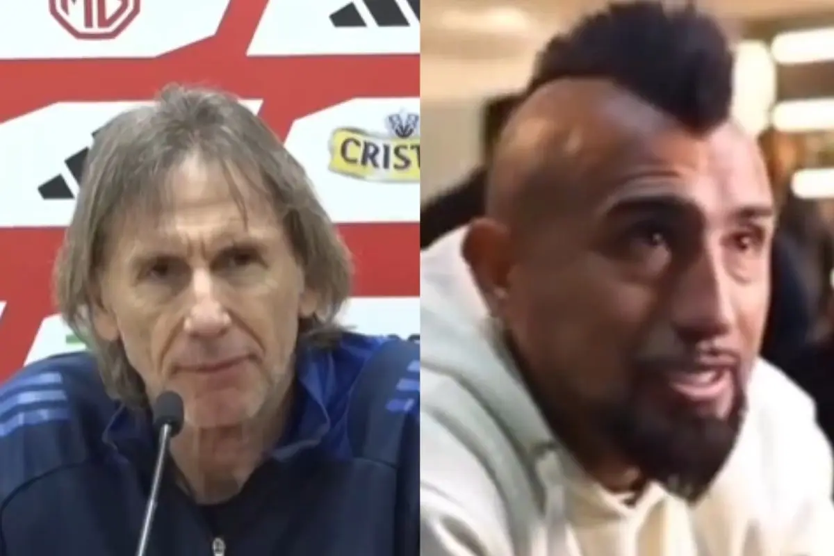 Ricardo Gareca y Arturo Vidal, Captura de pantalla