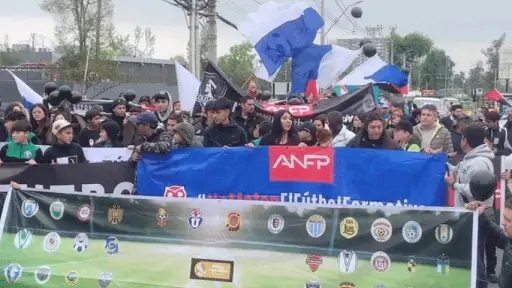 Marchas contra la ANFP en todo Chile por el fútbol joven, Redes sociales | X