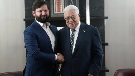 Encuentro entre el Presidente Boric y Mahmoud Abbas, Presidente de Palestina, Gabriel Boric | Cuenta de X