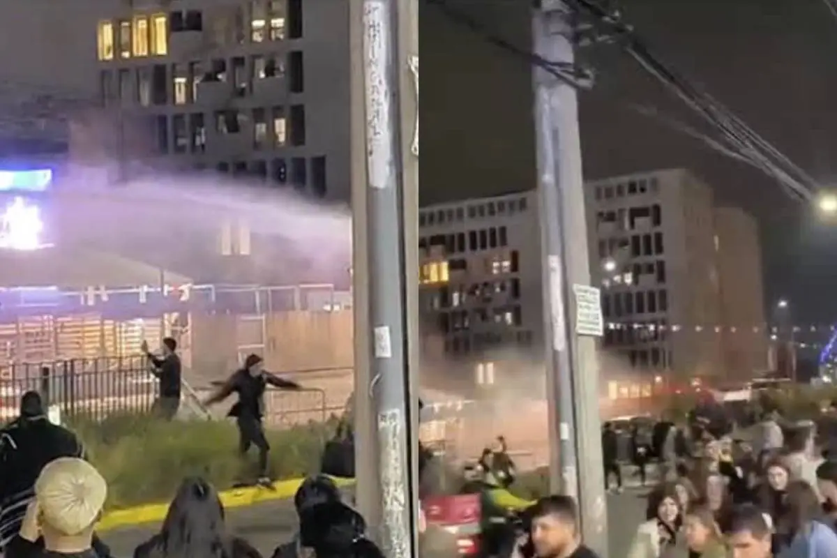 Incidentes en fonda de Lo Barnechea , Captura de redes sociales