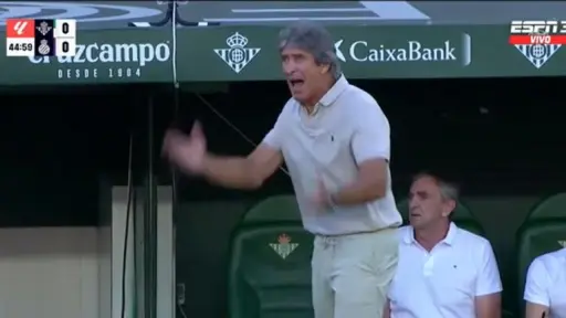 El momento de furia de Manuel Pellegrini en el Betis, Redes sociales | X