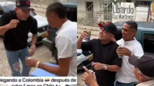 Tiktoker venezolano se burló de costumbres chilenas, Captura de redes sociales