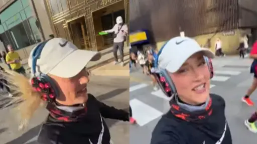 Vesta Lugg en la maratón de Chicago, Instagram - Vesta Lugg