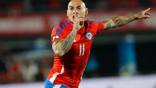 Eduardo Vargas anotó el único gol de la Roja ante Brasil, Agencia Uno