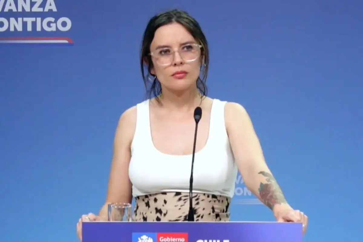 Camila Vallejo realizó punto de prensa en La Moneda, Captura