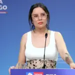 Camila Vallejo realizó punto de prensa en La Moneda, Captura