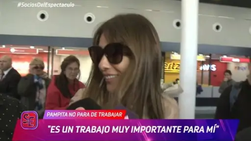 Pampita habló a su llegada a Argentina, Captura de pantalla