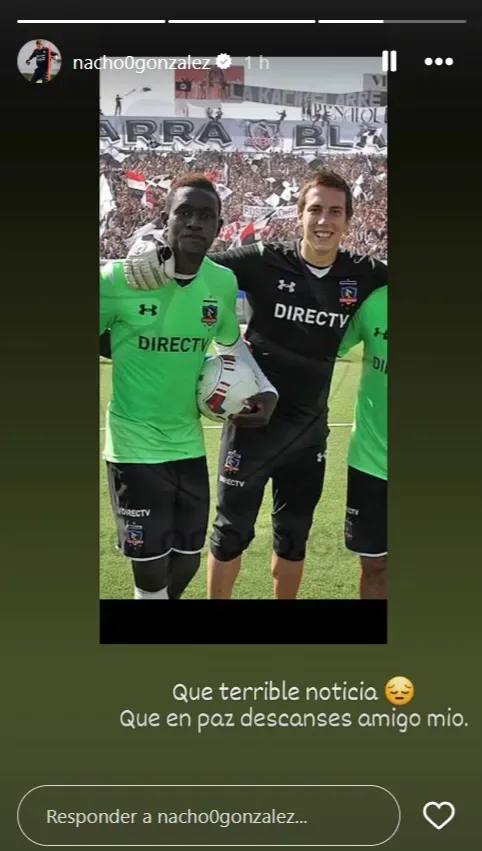 Muerte de Mou Jadama, ex defensa de Colo Colo / Ignacio González | Instagram