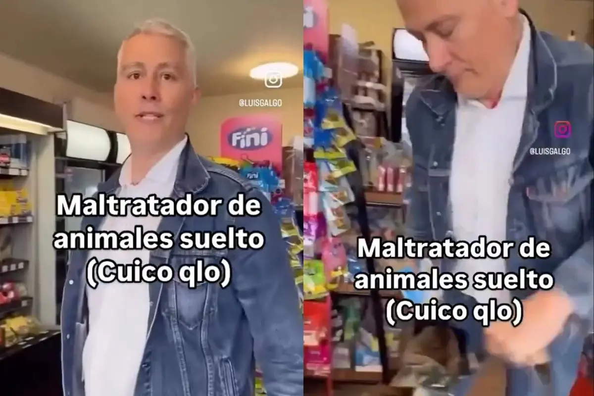 El agresor fue grabado en minimarket, Captura