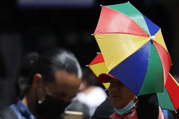 Ola de calor en Santiago ,Agencia Uno