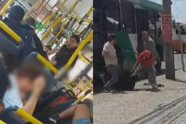 Delincuente usó a mujer como escudo humano en plena balacera en Estación Central ,Redes sociales | X