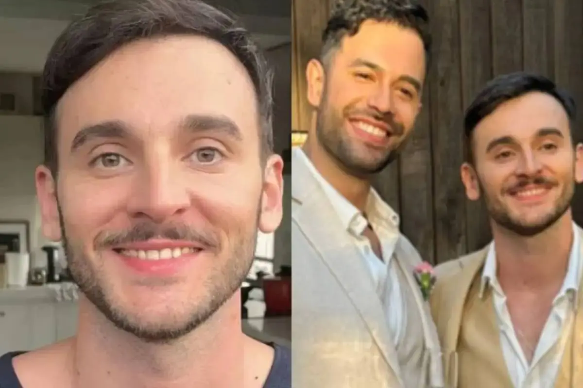 Tomás González y su marido, Redes sociales