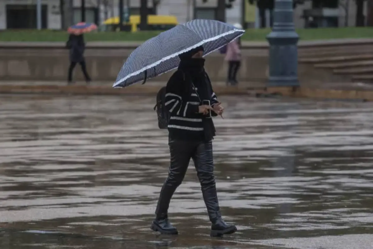 Lluvia en Santiago