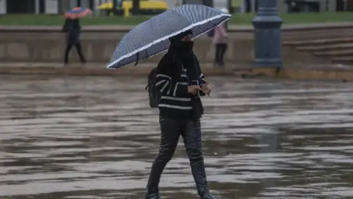 Lluvia en Santiago