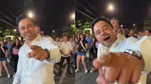 Rodolfo Carter celebró triunfo en La Florida, Captura