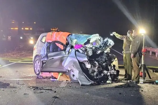 El accidente dejó a cinco muertos en Ruta del Itata ,Captura